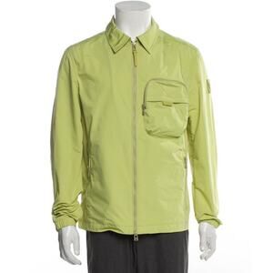 BELSTAFF Board Overshirt Jacket Men Sz 38 IT 48 New Sample Lime Yellow Tactical‎